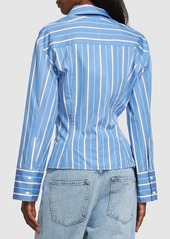 Jacquemus La Chemise Ruban Striped Cotton Shirt