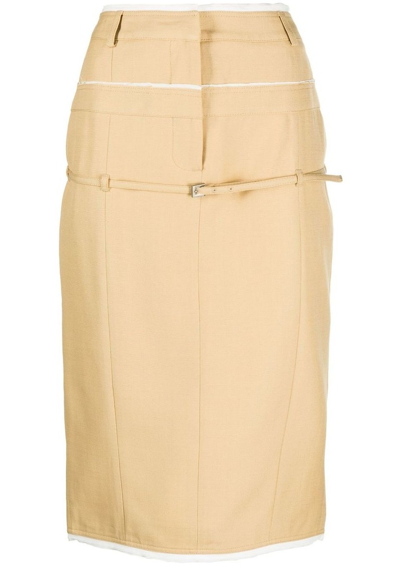 Jacquemus La Jupe Caraco pencil skirt