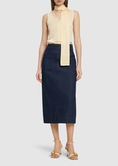 Jacquemus La Jupe De-nimes Obra Denim Skirt