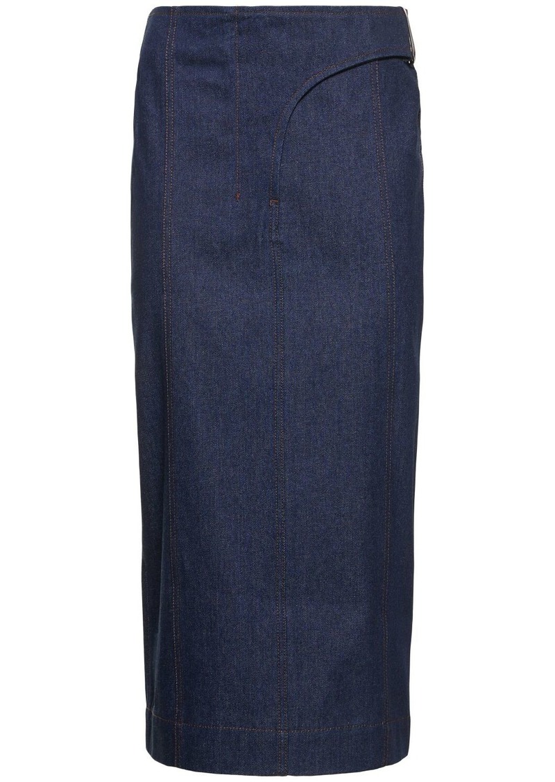 Jacquemus La Jupe De-nimes Obra Denim Skirt