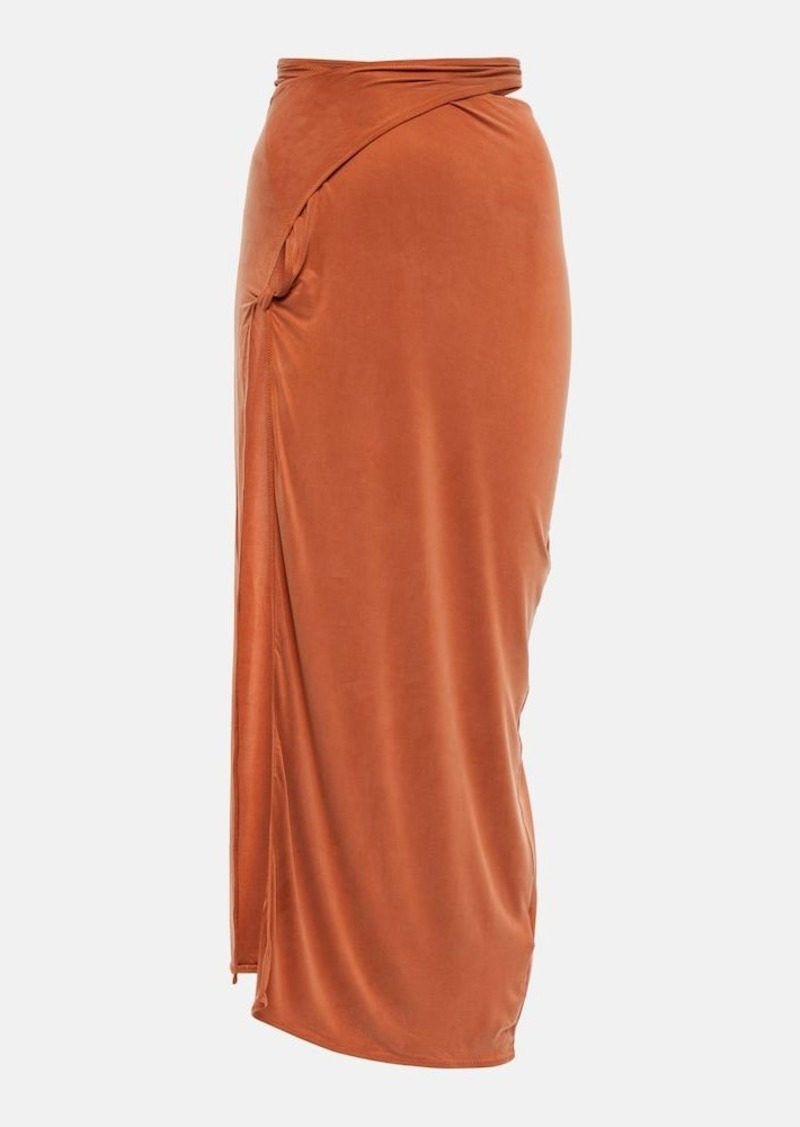 Jacquemus La Jupe Espelho jersey midi skirt