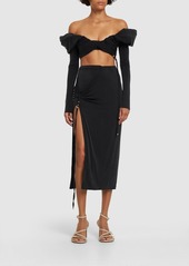 Jacquemus La Jupe Pareo Croissant Wrap Skirt