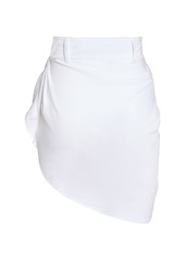 Jacquemus La Jupe Saudade Satin Mini Wrap Skirt