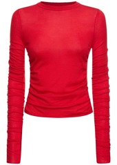 Jacquemus La Maille Sargas Wool Blend Rib Knit Top