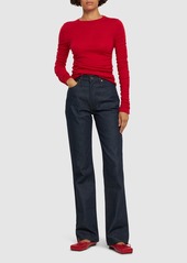 Jacquemus La Maille Sargas Wool Blend Rib Knit Top