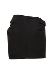 Jacquemus La Mini Jupe Bahia Wool Crepe Mini Skirt