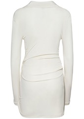 Jacquemus La Robe Bahia Viscose Jersey Mini Dress