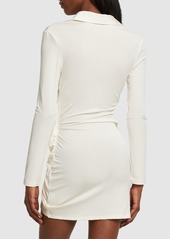 Jacquemus La Robe Bahia Viscose Jersey Mini Dress