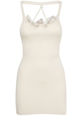 Jacquemus La Robe Maille Croissant Crepe Dress