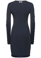 Jacquemus La Robe Maille Nodo Wool Blend Dress