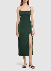 Jacquemus La Robe Notte Satin Midi Dress