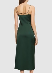 Jacquemus La Robe Notte Satin Midi Dress