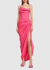 Jacquemus La Robe Saudade Long Viscose Blend Dress