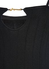 Jacquemus La Robe Sierra Bretelles Knit Midi Dress