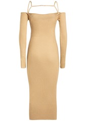 Jacquemus La Robe Sierra Ribbed Jersey Midi Dress