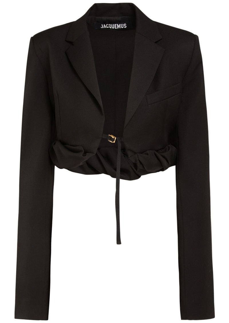 Jacquemus La Veste Croissant Wool Crepe Jacket