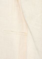 Jacquemus La Veste Galliga Linen Cutout Jacket