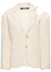 Jacquemus La Veste Galliga Linen Cutout Jacket