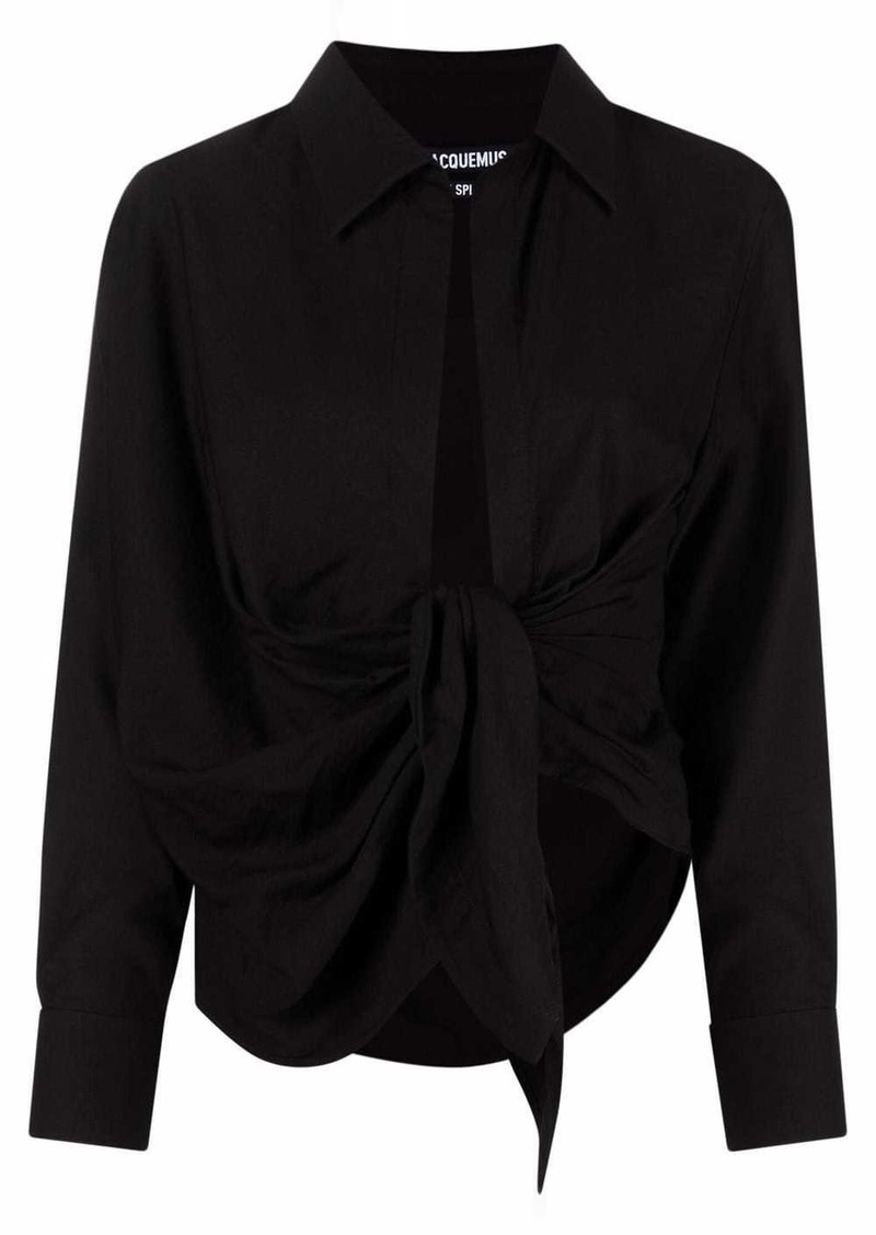 Jacquemus La Chemise Bahia draped shirt