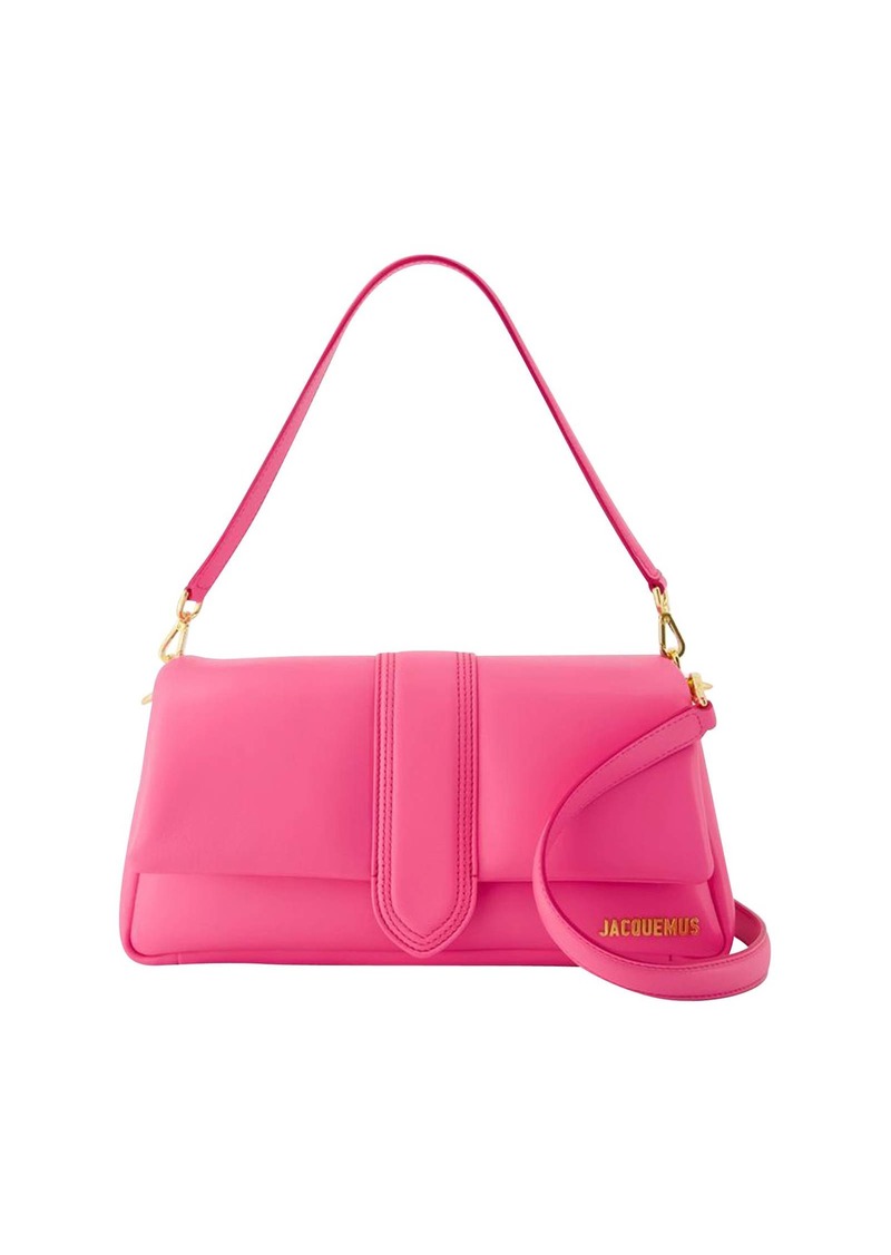 Le Bambimou Bag - Jacquemus - Leather - Neon Pink