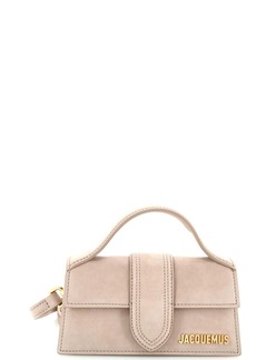 Jacquemus Le Bambino Top Handle Flap Bag Suede