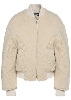 Jacquemus Le Blouson Pilou Lamb Fur Jacket