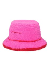 Jacquemus Le Bob Neve Plush Bucket Hat
