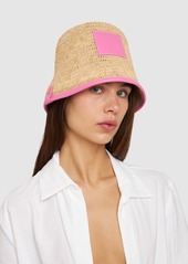 Jacquemus Le Bob Soli Raffia Bucket Hat