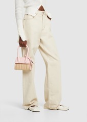 Jacquemus Le Chiquito Moyen Osier Top Handle Bag