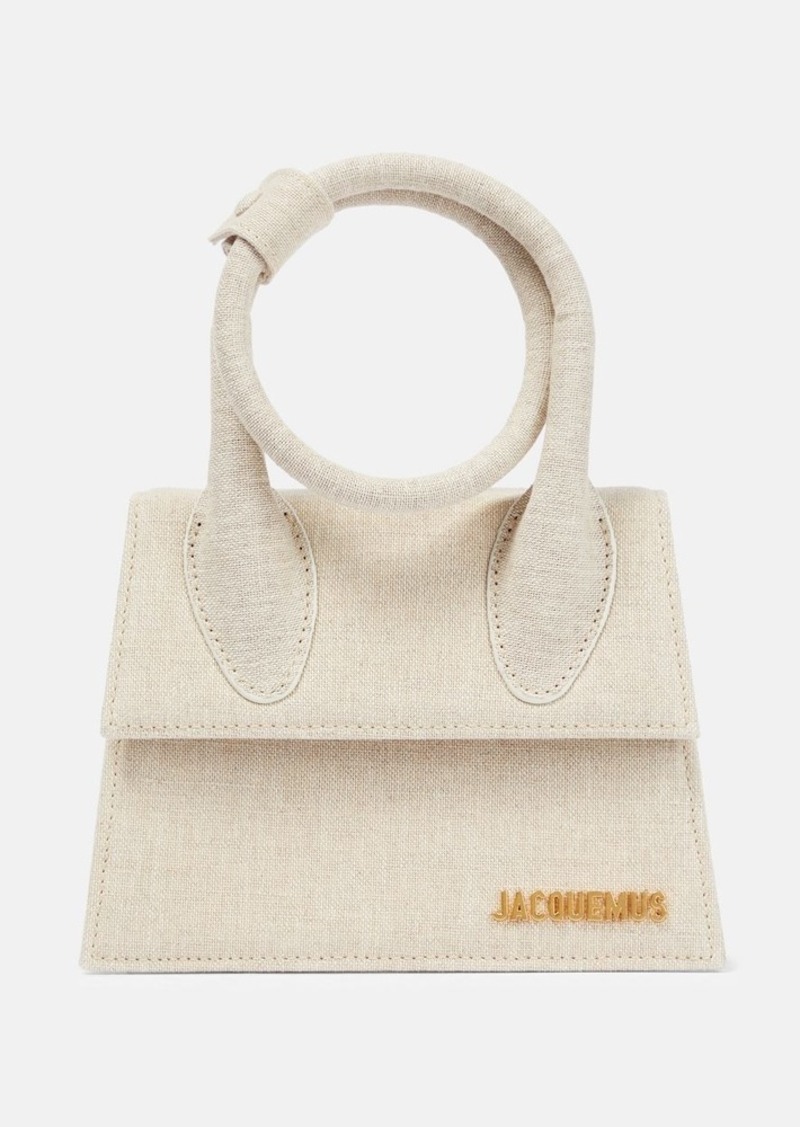 Jacquemus Le Chiquito Noeud cotton canvas shoulder bag