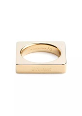 Jacquemus Le Chouchou Gold-Plated Brass Square Ring
