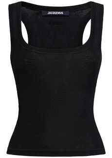 Jacquemus Le Debardeur Gros Grain Sleeveless Top