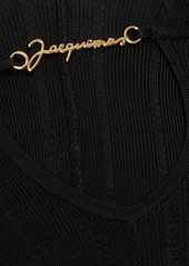 Jacquemus Le Haut Pralu Knit Logo Chain Top