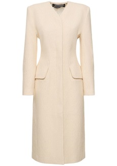 Jacquemus Le Manteau Cubo Cotton Fleece Midi Coat