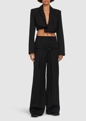 Jacquemus Le Pantalon Criollo Wool Crepe Pants