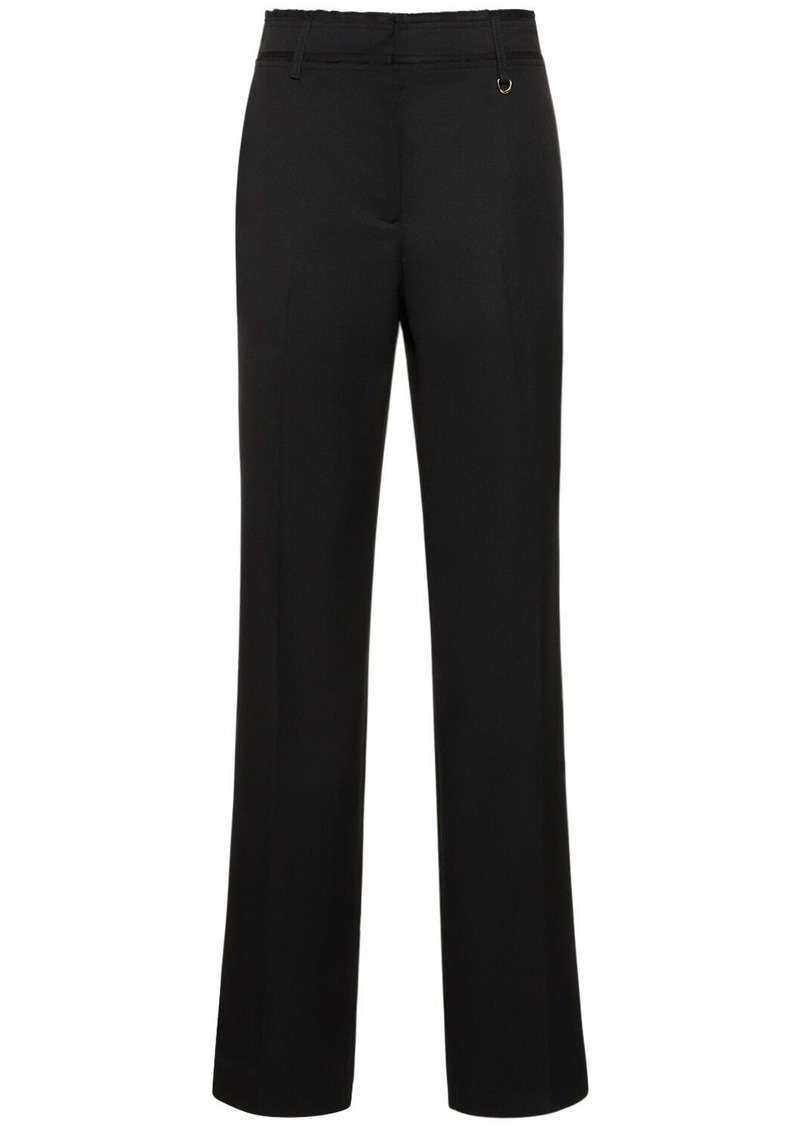 Jacquemus Le Pantalon Ficelle Wool Crepe Pants