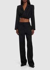 Jacquemus Le Pantalon Ficelle Wool Crepe Pants