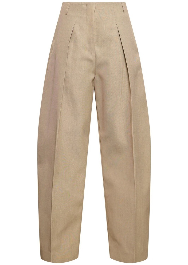 Jacquemus Le Pantalon Ovalo Wool Blend Wide Pants