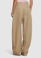 Jacquemus Le Pantalon Ovalo Wool Blend Wide Pants