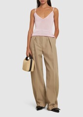 Jacquemus Le Pantalon Ovalo Wool Blend Wide Pants