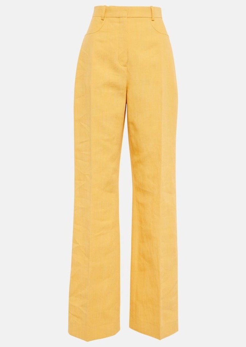 Jacquemus Le Pantalon Sauge linen-blend pants