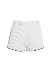 Jacquemus Le Short Maille Plissé Knit Mini Shorts