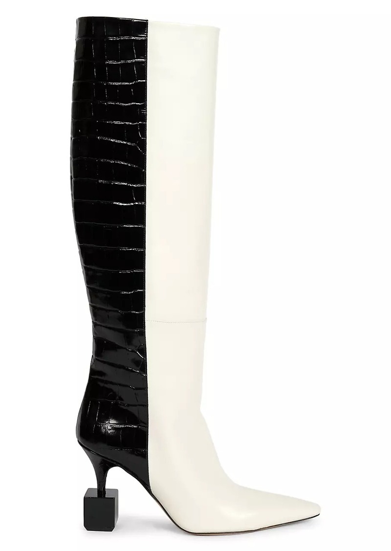 Jacquemus Les Bottes Bisou 100MM Leather Boots