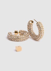 Jacquemus Les Creoles Strass Hoop Earrings