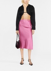 Jacquemus logo-plaque strap-detail skirt