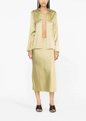 Jacquemus Yellow Notte Logo Plaque Blouse