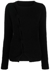 Jacquemus La Maille Pau asymmetric cardigan