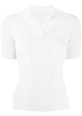 Jacquemus Polo open back knitted top