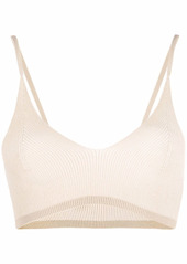 Jacquemus ribbed cropped top