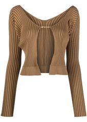 Jacquemus ribbed-knit open-front cardigan